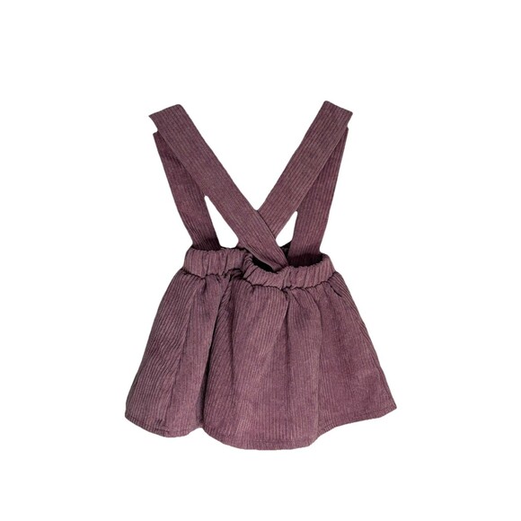 SHEIN Baby Girl Jumper Skirt Corduroy In Pink With Bow Size 3 Months NWOT - Picture 3 of 6